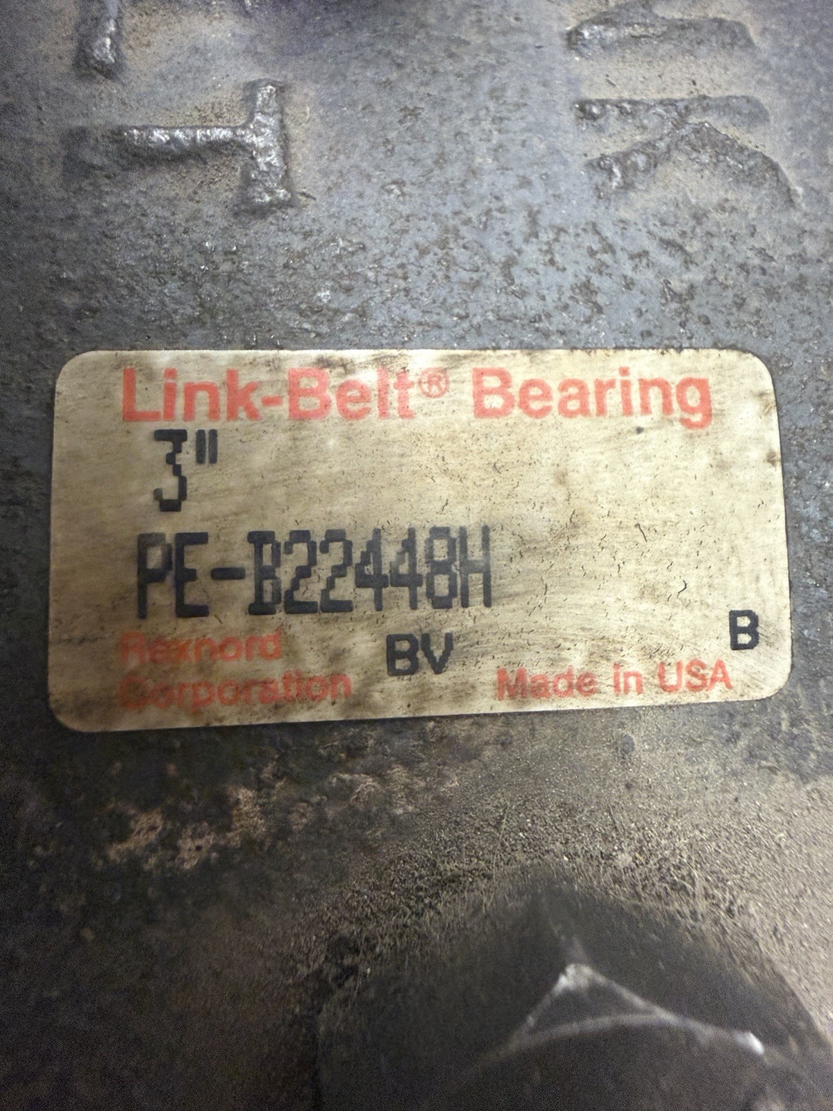REXNORD PEB22448H, 3″ Bore, Spherical Roller Bearing, Expansion Cast Iron 2-Bolt