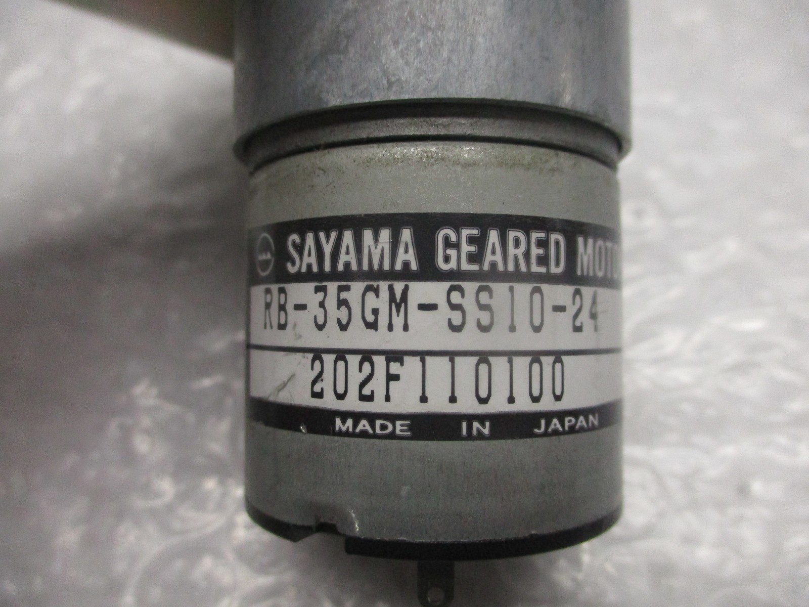 SAYAMA RB-35GM-SS10-24 GEARED MOTOR NSNP