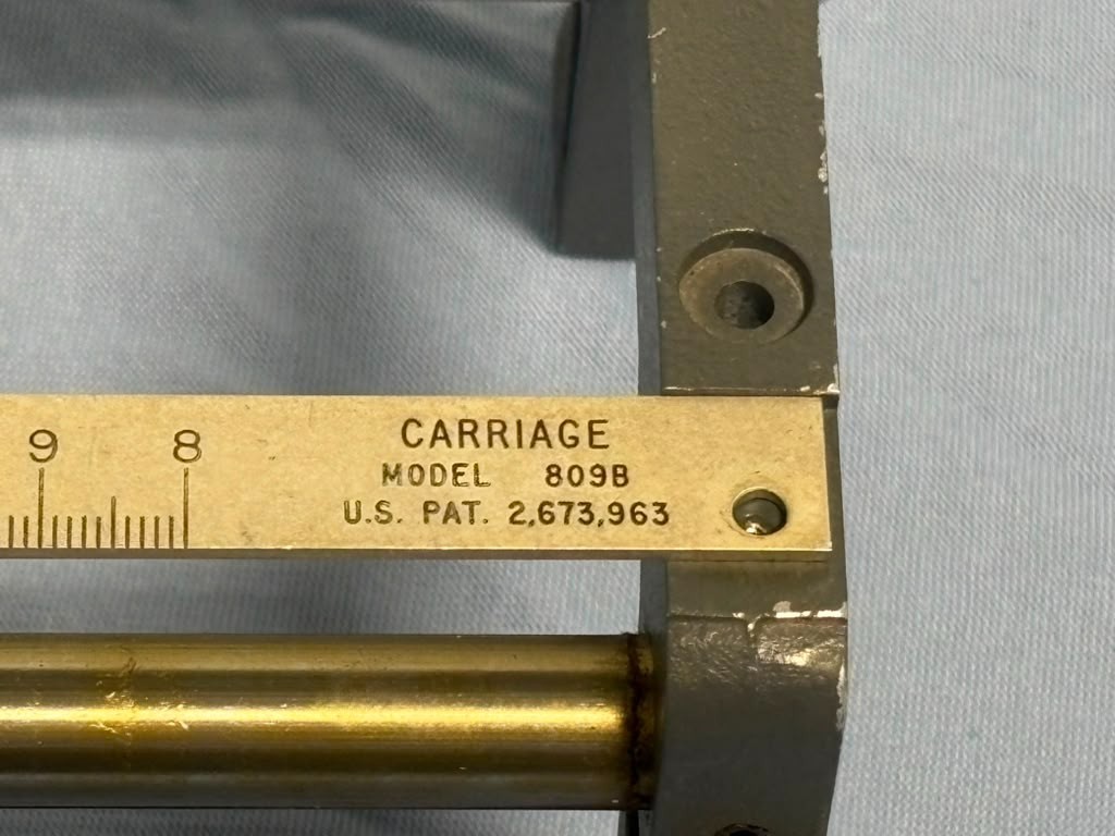HP Hewlett Packard Slotted Section Part w/ Carriage Probe Model 809B
