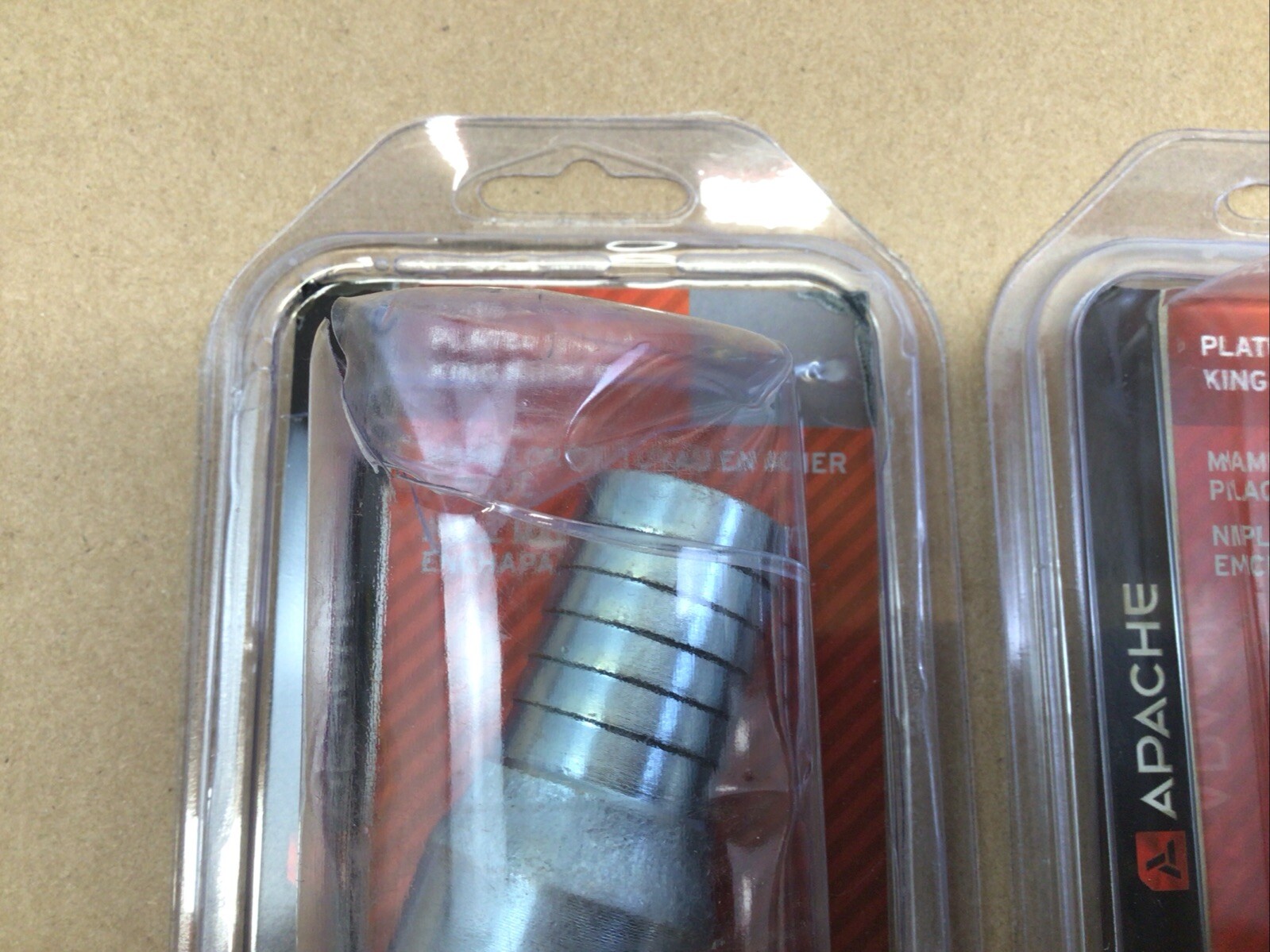 Apache Plated Steel King Nipple 1in For Low Pressure Suction Use Lot Of 2