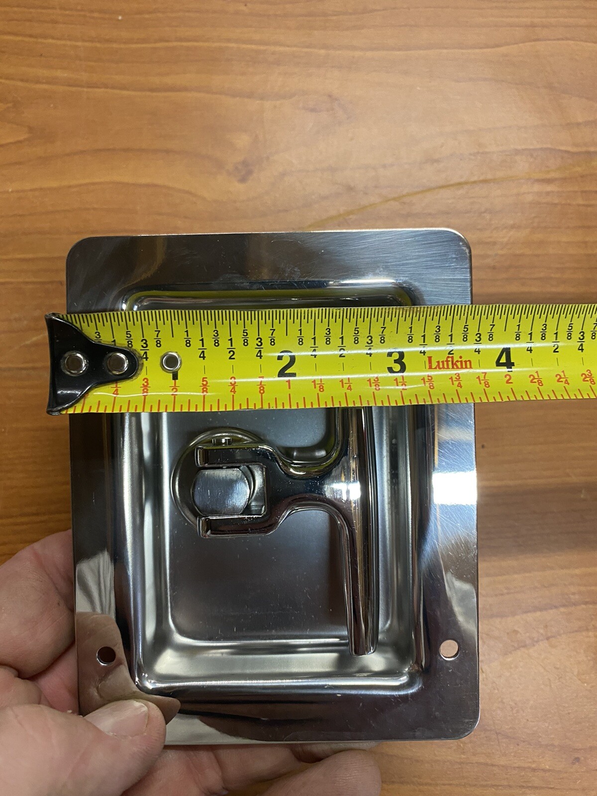 Recessed T-Handle Latch, New, Stainless Steel & Chrome Finish