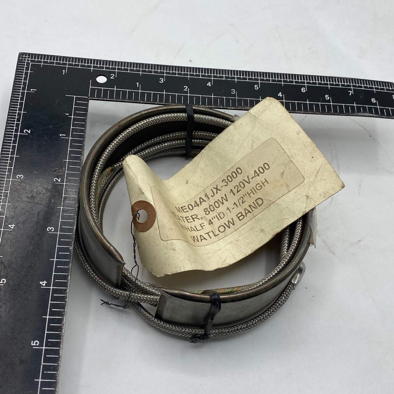 WATLOW ME04A1JX-3000 HEATER BAND, 800W 120V-400 W/HALF 4″ID 1-1/2″ HIGH