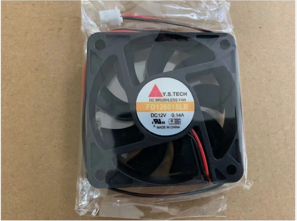 for New Y.S.TECH 6015 FD126015LB DC12V 0.14A 6CM silent cooling fan
