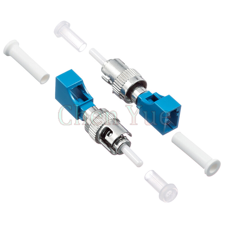 2pcs LC Female to ST Male Fiber Optic Adapter Single mode LC-ST Hybrid Adapter
