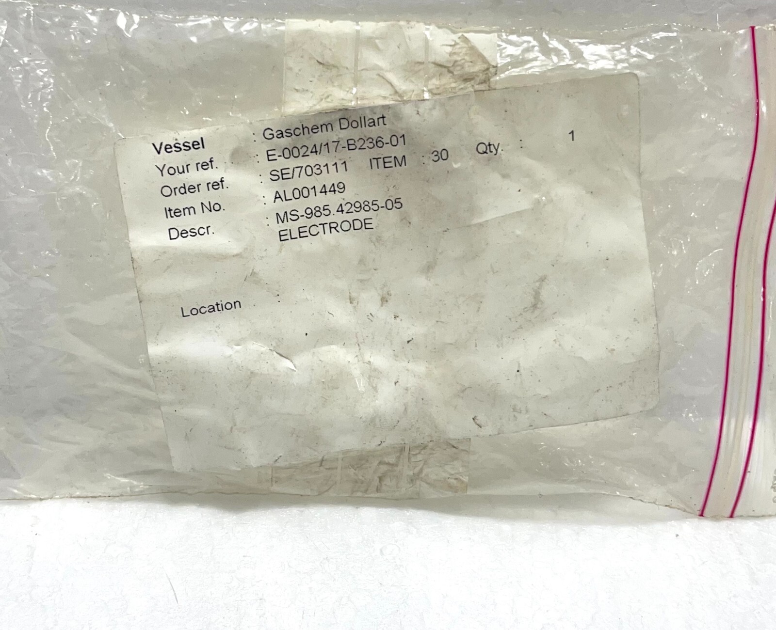 Alfa Laval 9854298505 Electrode Cell Salinity