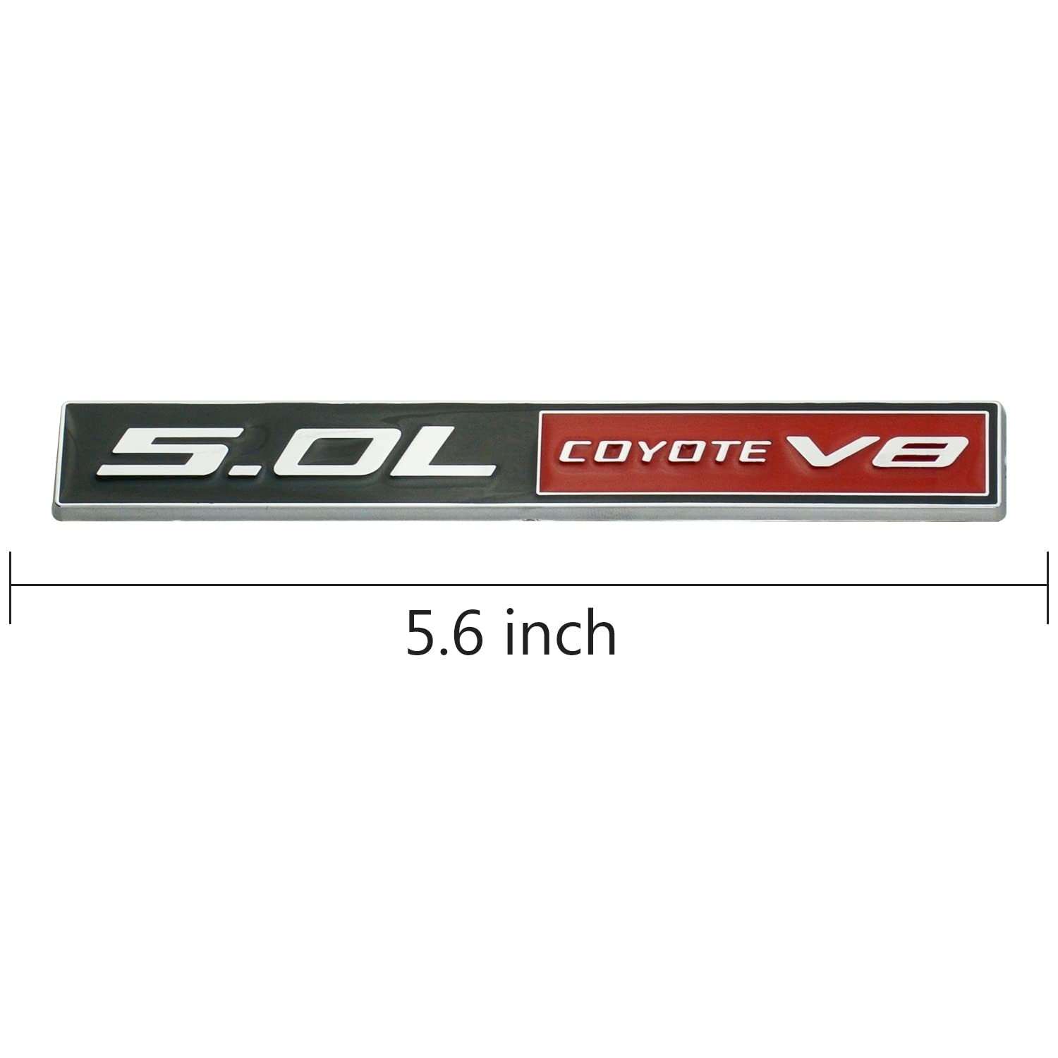 2Pc 5.0L Coyote V8 Emblems 3D Adhesive Badge V8 Engine Trim Fender Hook Trunk…
