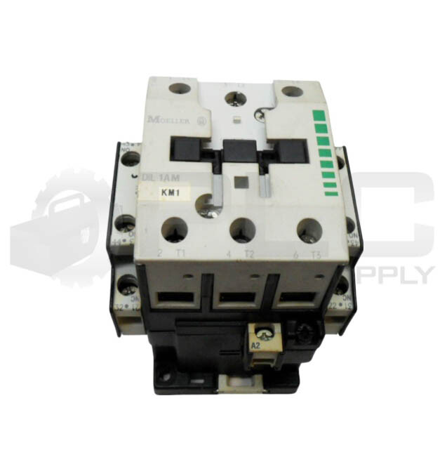 MOELLER DIL1AM CONTACTOR W/ (2) 11S DIL M AUXILIARY CONTACT W/ RC B DIL 250