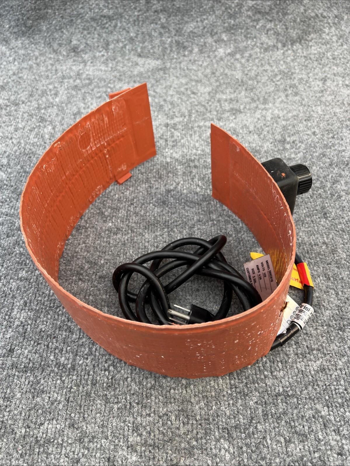 BriskHeat DHCH10 Drum Barrel Band Heater 45L/5gal 110V 550 Watt 10-200C #X4828