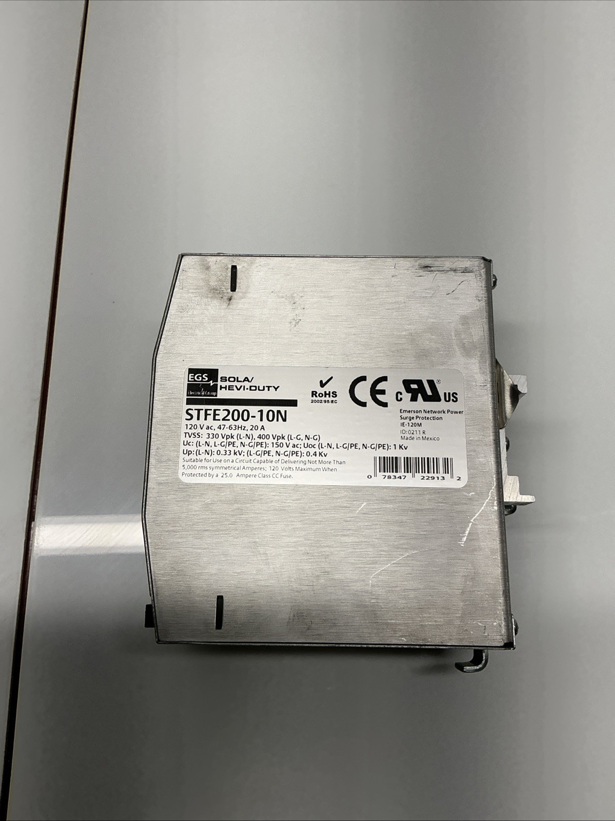 EGS STFE200-10N Sola Hevi-Duty Active Tracking Filter AB-001