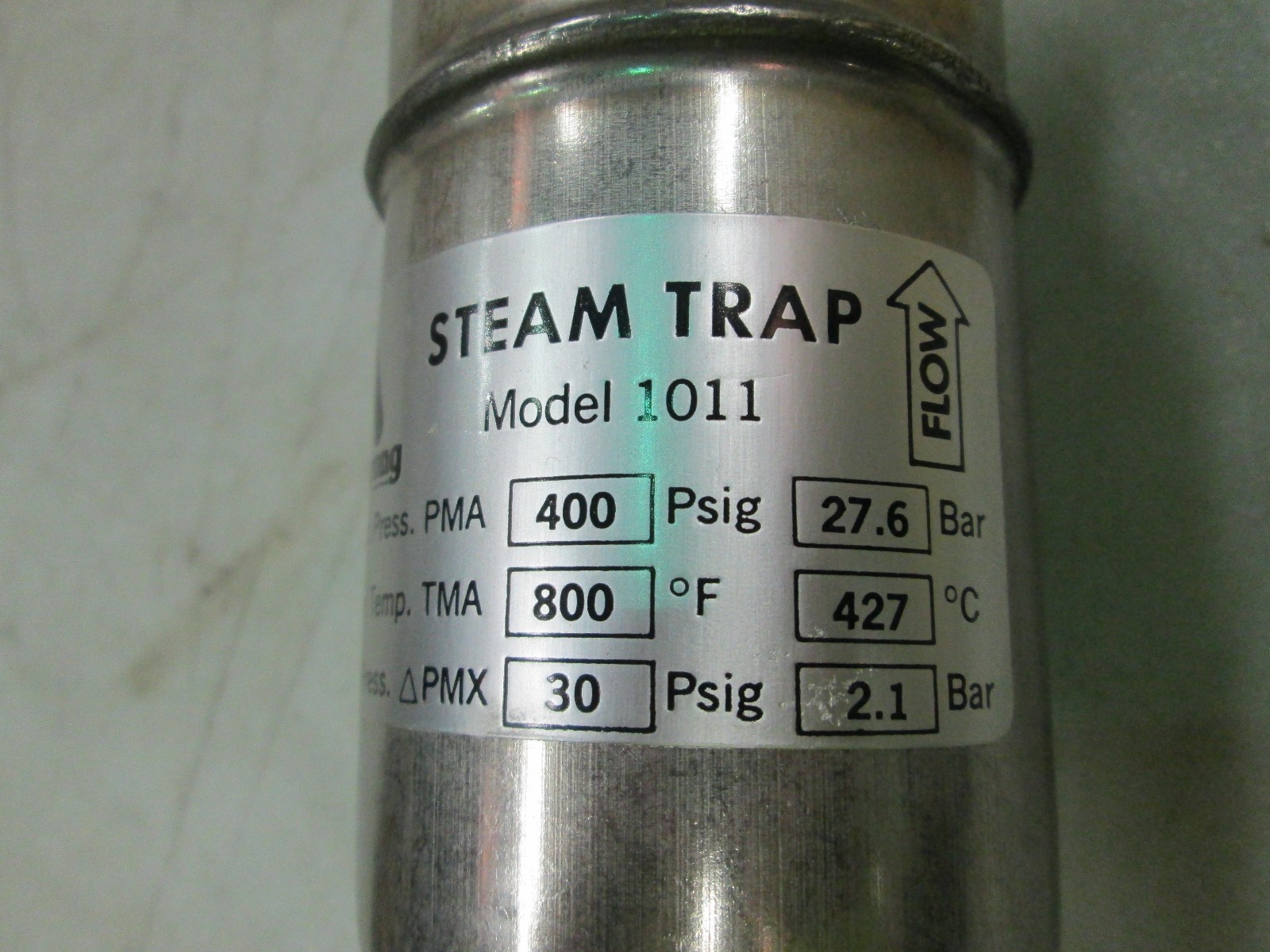 Armstrong S/S Steam Trap Model: 1011 Max Diff Pressure: 30 PSIG 3/4″ FNPT (NIB)