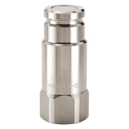 Parker Fs-252-6Fo Hydraulic Quick Connect Hose Coupling, 316 Stainless Steel