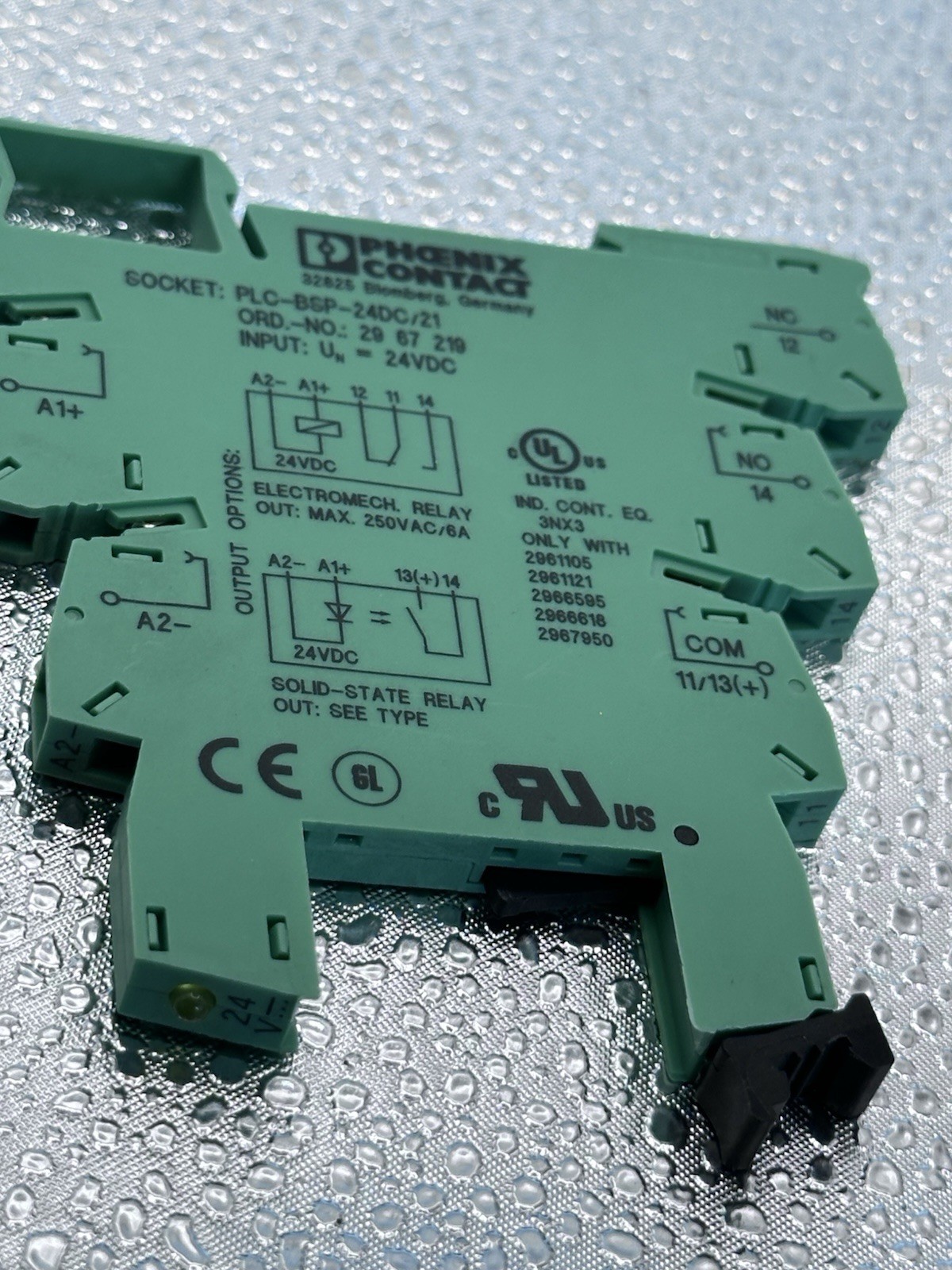 Lot Of 17. Phoenix PLC-BSP-24DC/21-Contact Block