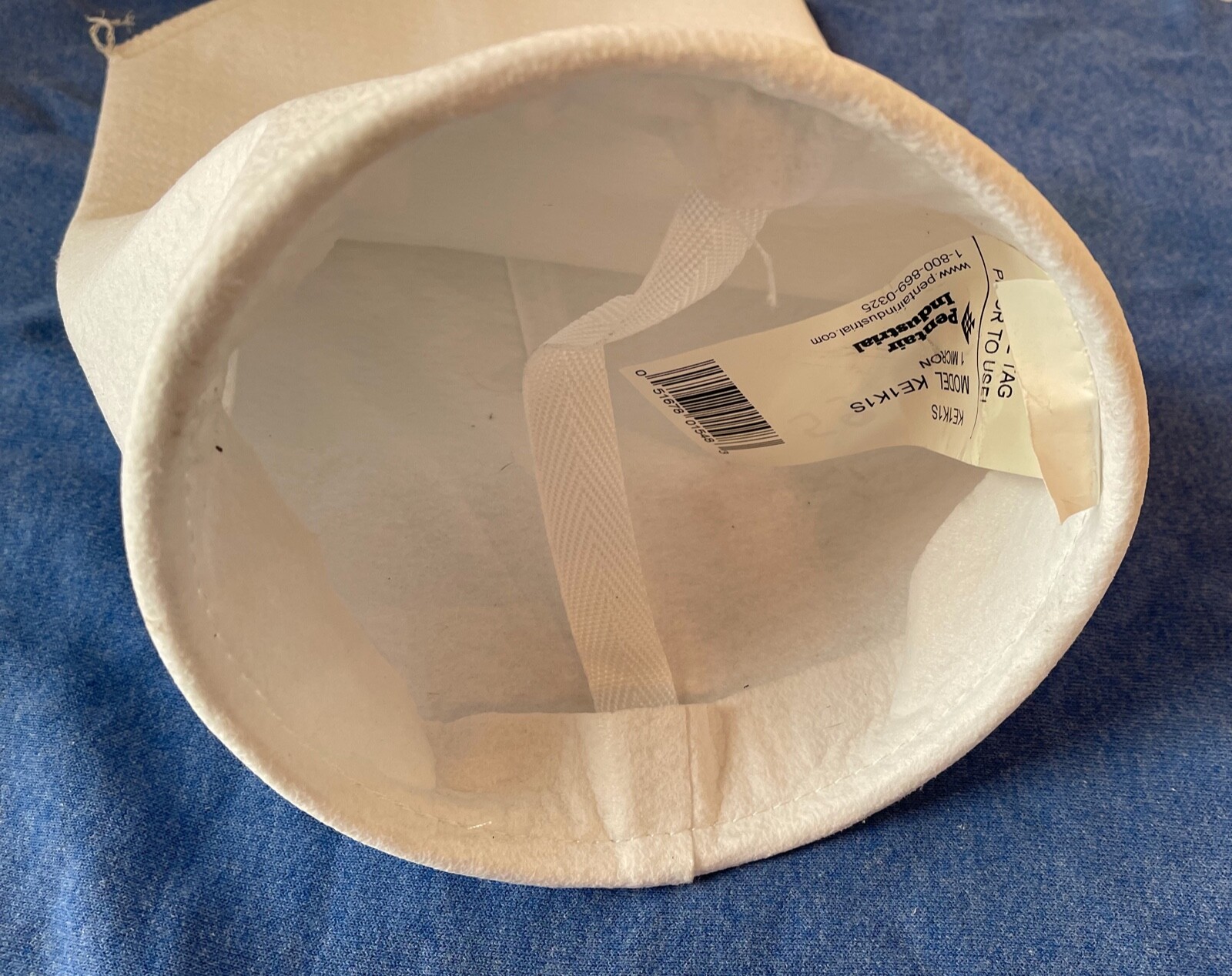 (4) Pentair Pentek Felt, Welded Filter Bag 1 micron, 55 gpm 250PSI Bag Size 1