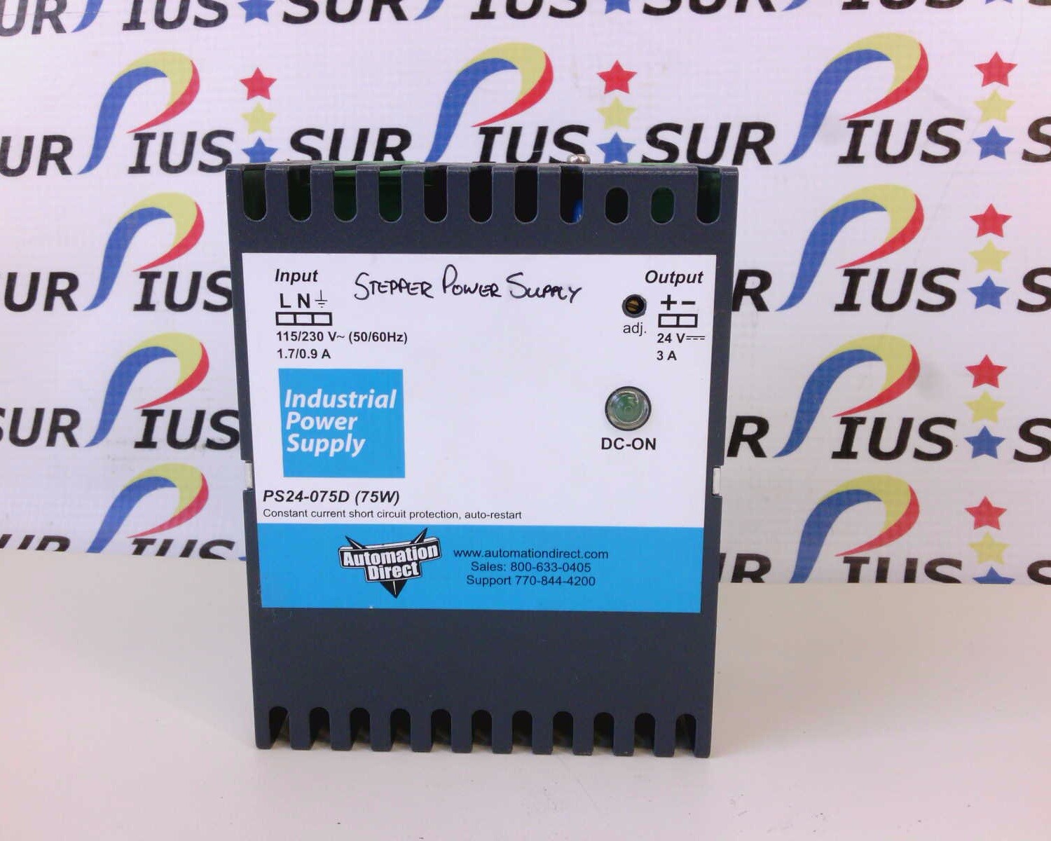 USSP Automation Direct PS24-075D 75W Industrial Stepper Power Supply PS24075D