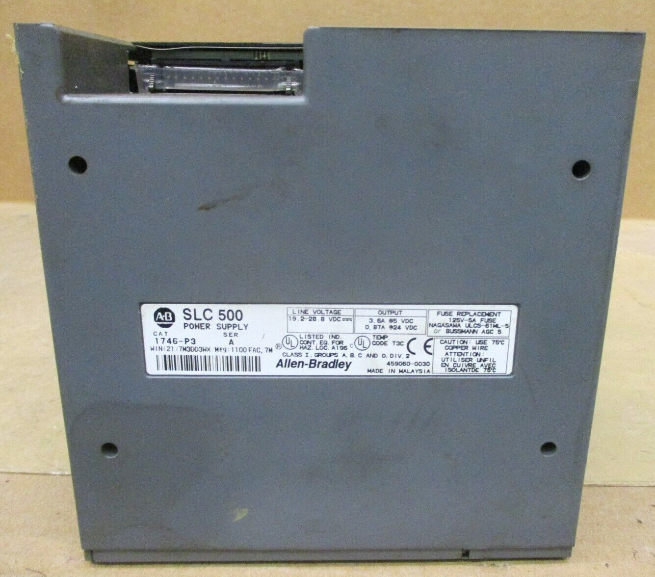 Allen-Bradley SLC 500 1746-P3 1747-DCM 1747-SDN 1746-IB16 1746-OW16 48688GN
