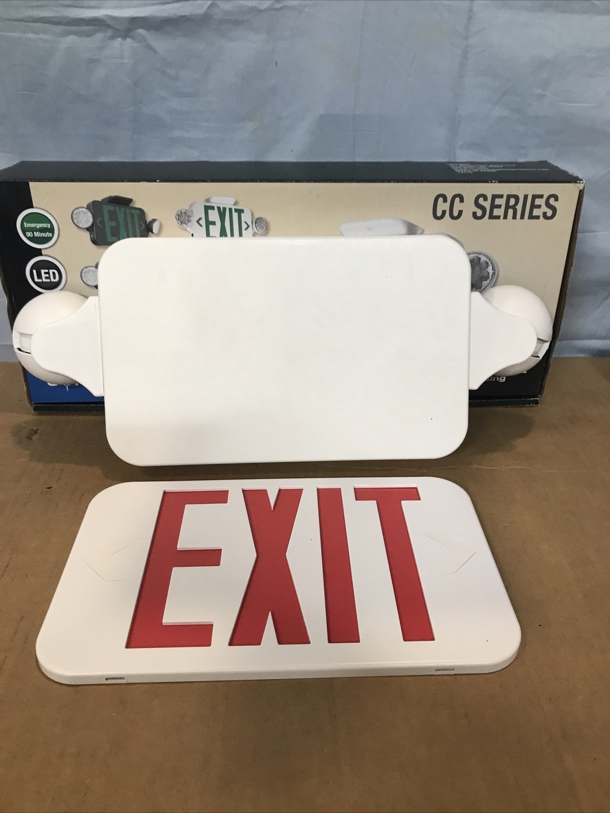 COMPASS CCRRC COMBINATION LED EXIT/EMERGENCY LIGHT 120/277V (NO BRACKET)