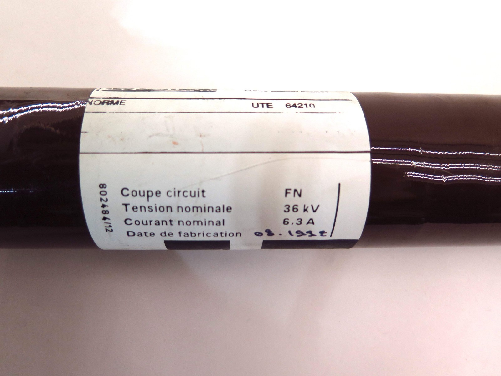 GEC Alsthom UTE 64210 Fuse 6.3A 36kV