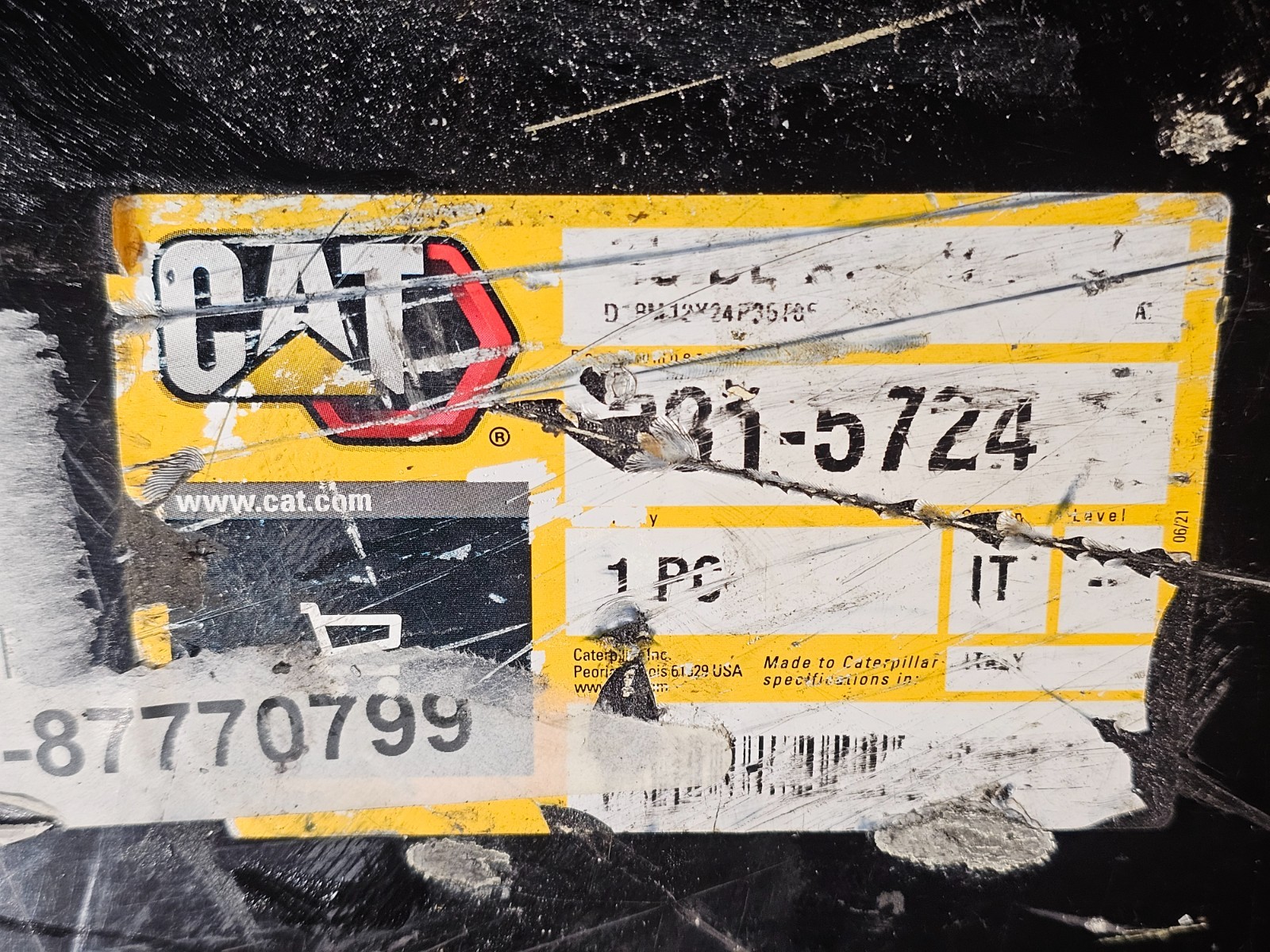 CAT 301-5724 29-INCH LONG X 9-INCH WIDE BAR SETSLIDE, BLACK