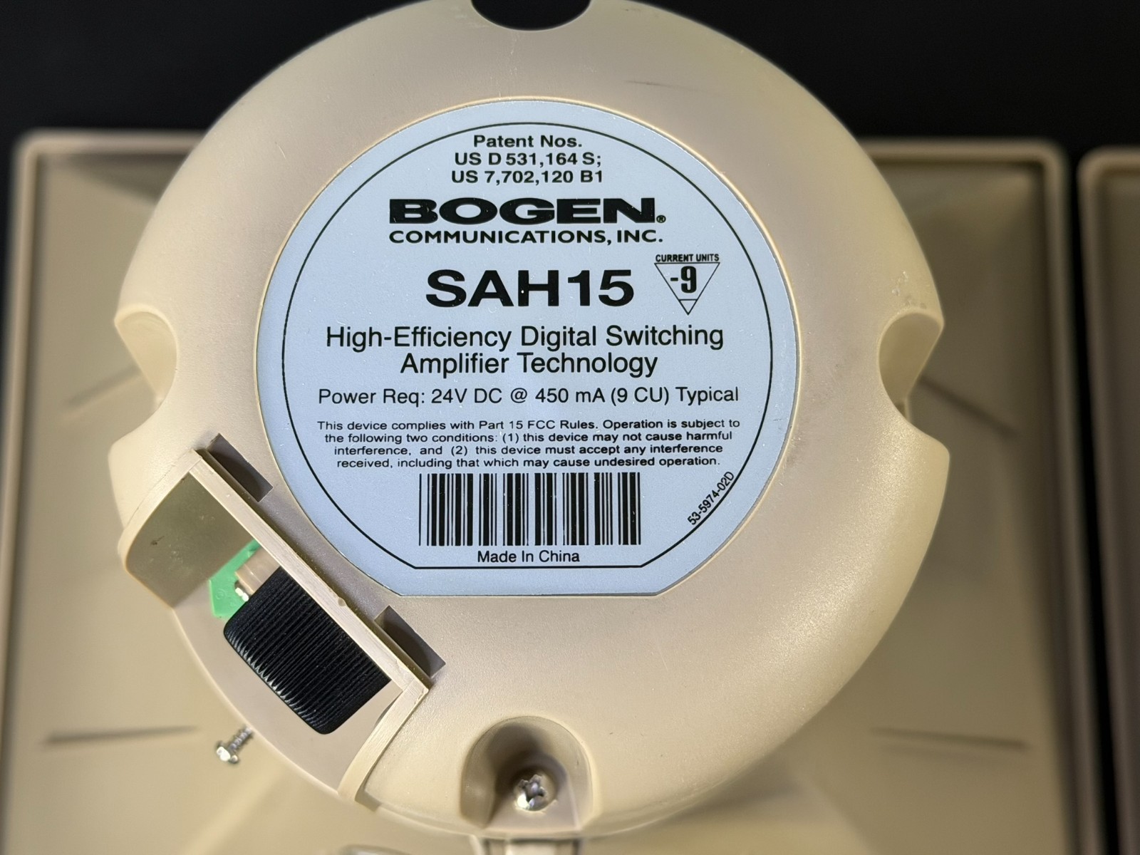 Bogen SAH15 Powered Horn Speakers Pair 24V PA Paging Speakers Read Description