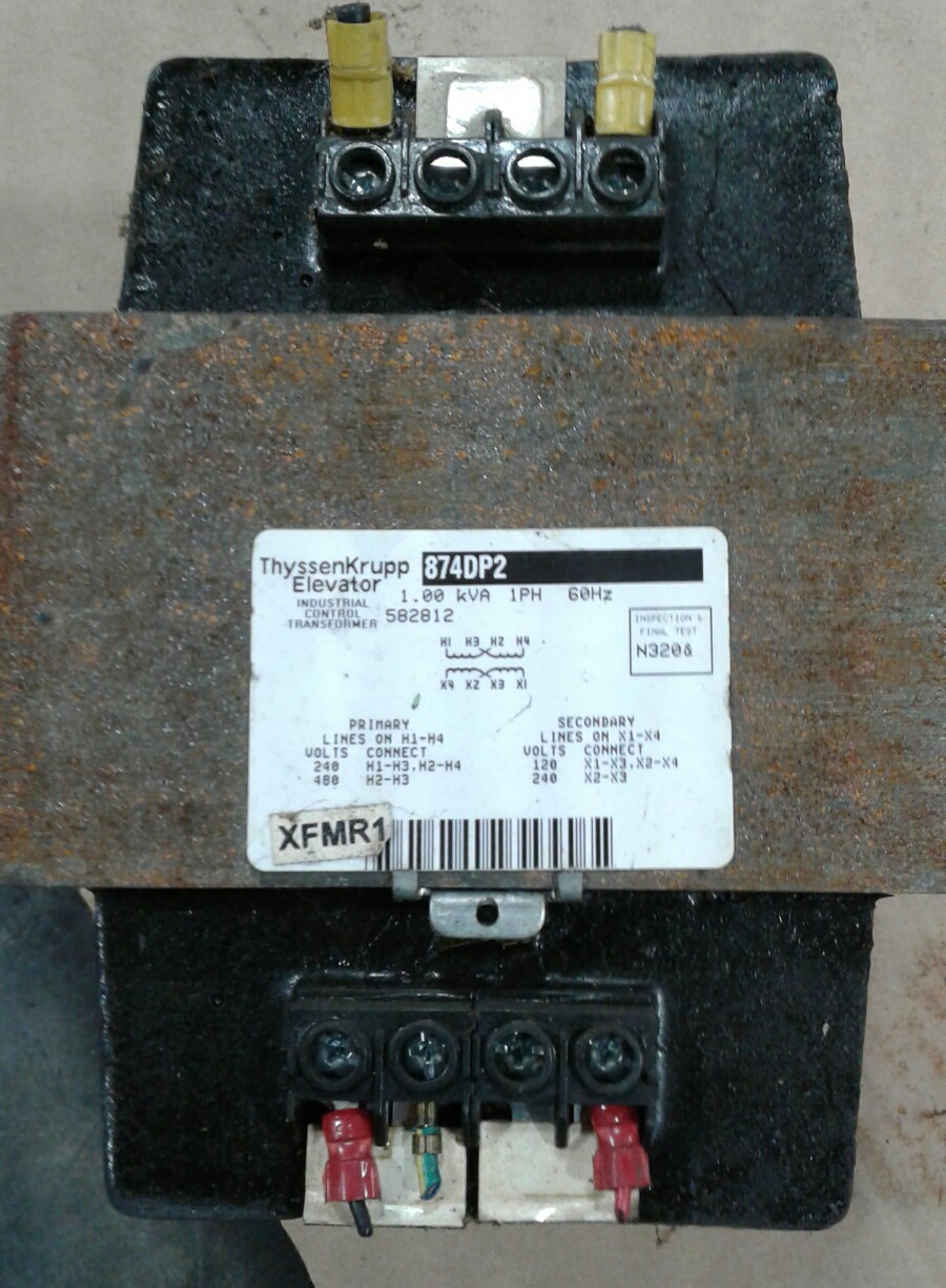 ThyssenKrupp Elevator 874DP2 1 PH 1.00 KVA 60Hz #1030KW A7PR2