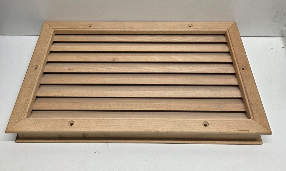 NEW! BASSWOOD DOOR LOUVER 12X8 FITS DOOR 1-3/8″ THICK 0352095/TM1400