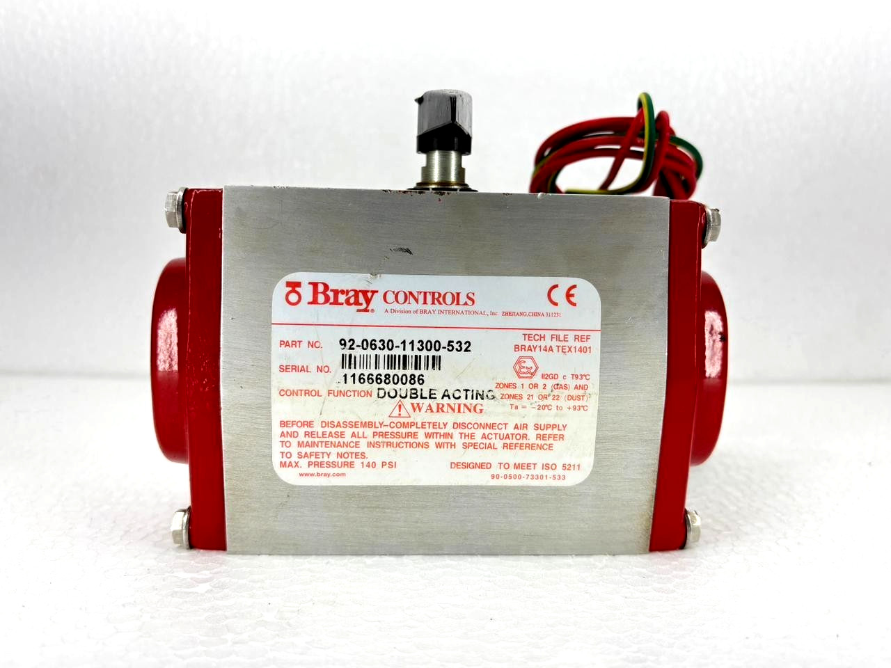 BRAY CONTROLS 92-0630-11300-532 PNEUMATIC ACTUATOR