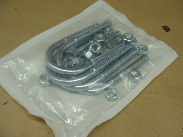 LOT OF 23 PKGS OF 5 FABORY U-BOLT LONG TANGENT ZINC PLATED 3/8-16~1-1/4|3-23/32