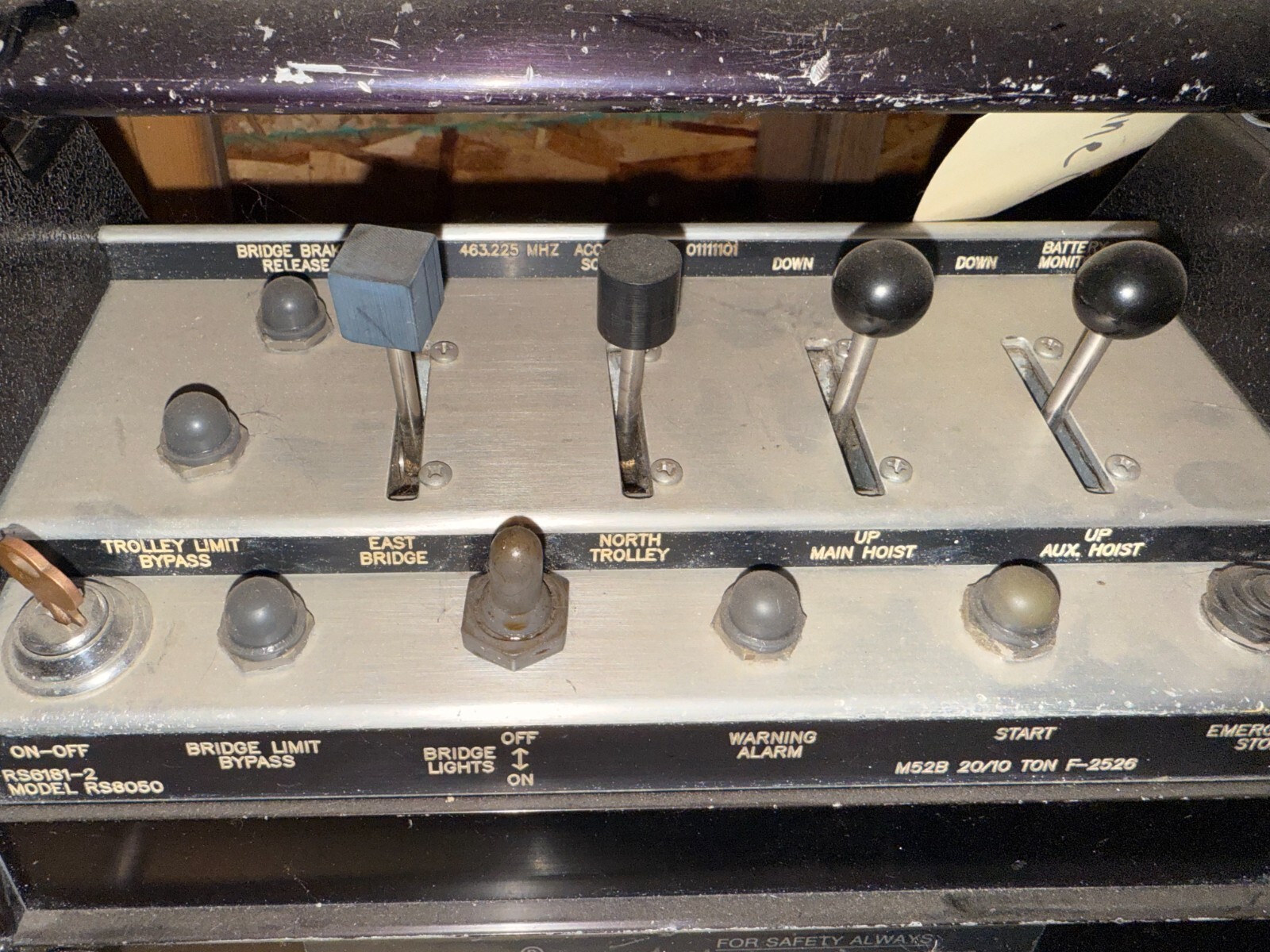 RARE Telemotive controller Crane Control Box Levers Unit # RS8050 / RS61S1-2