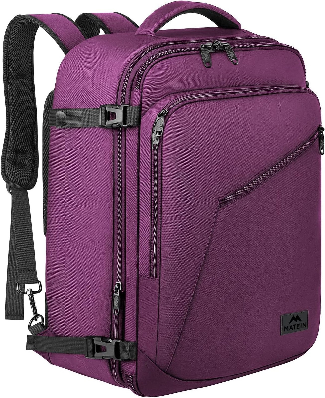MATEIN Large Purple Travel Backpack, Water Resistant Airplane Backpack for Wo…