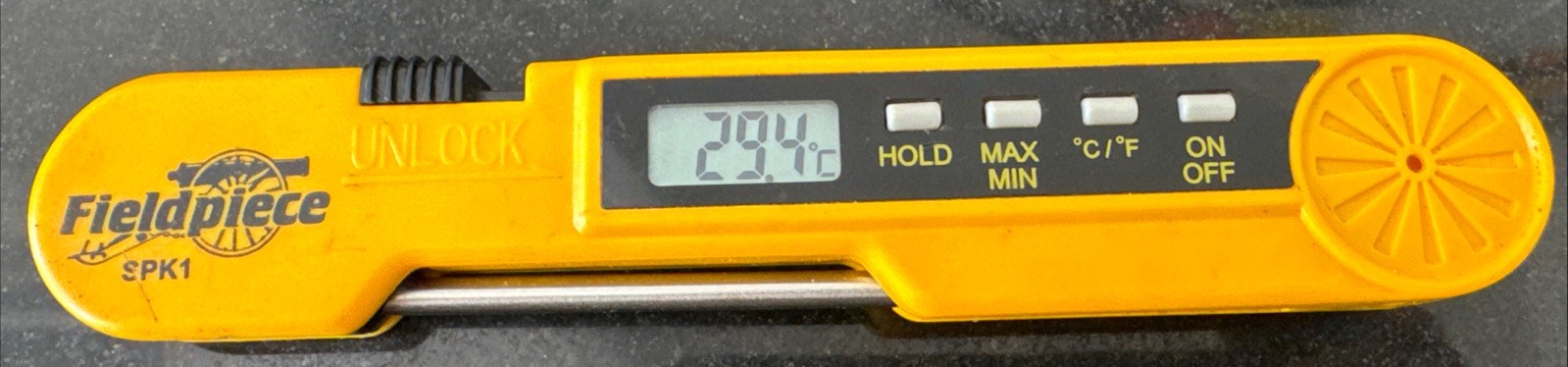 Fieldpiece SPK1 Pocketknife Thermometer -58 To 392Â°F, Digital, Compact