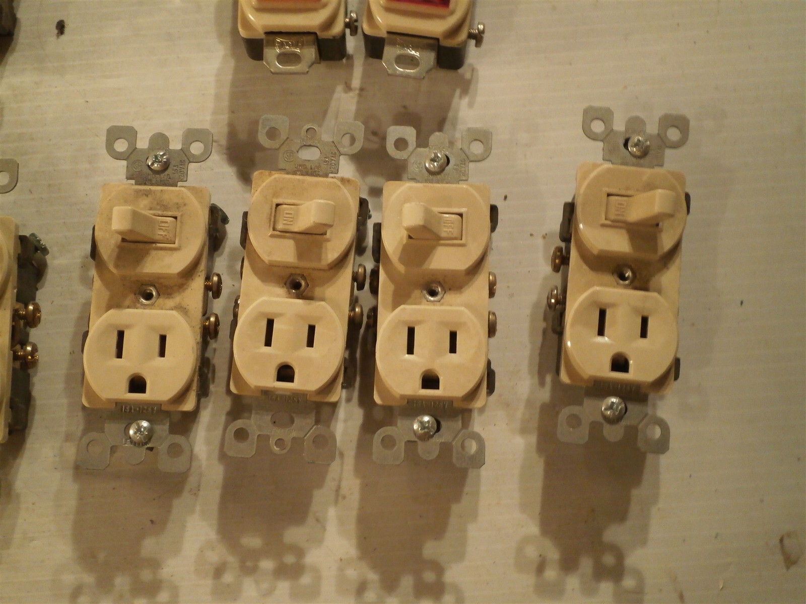 Lot of 12: Ivory Switches, Many Commercial Grade, Several styles