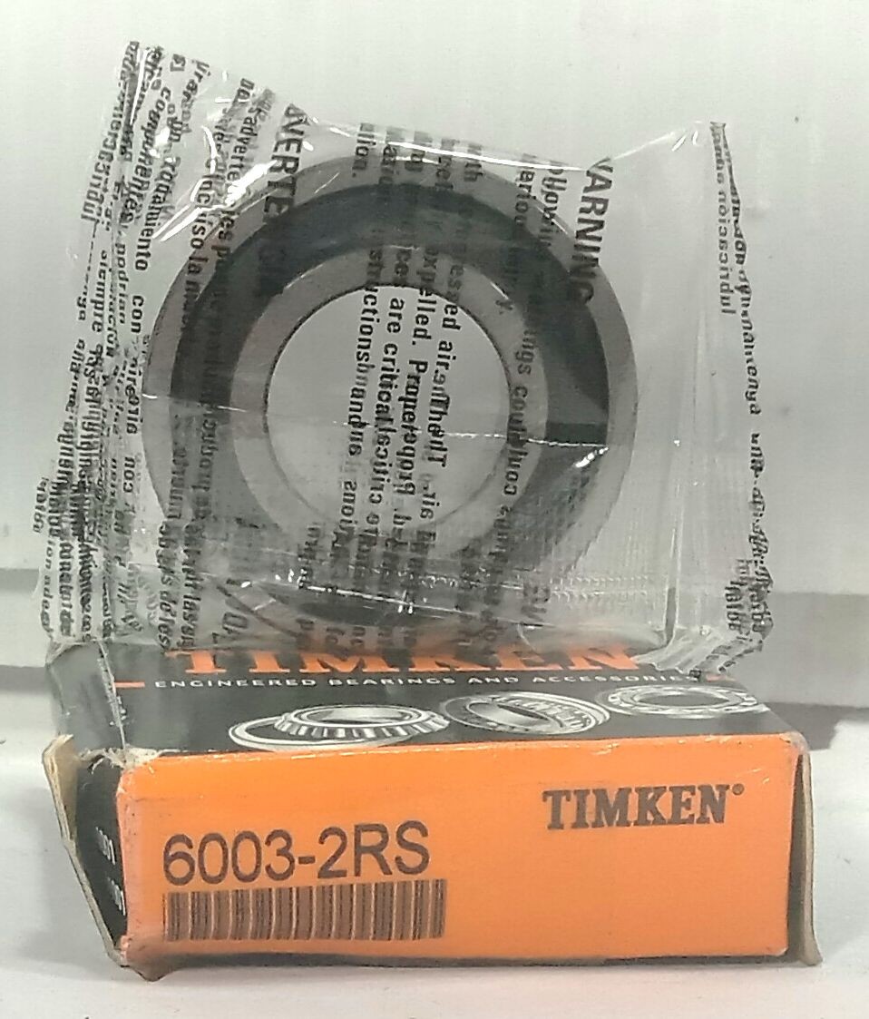 1 NEW TIMKEN 6003-2RS 17X35X10 RADIAL DEEP GROOVE BALL BEARING NIB *MAKE OFFER*