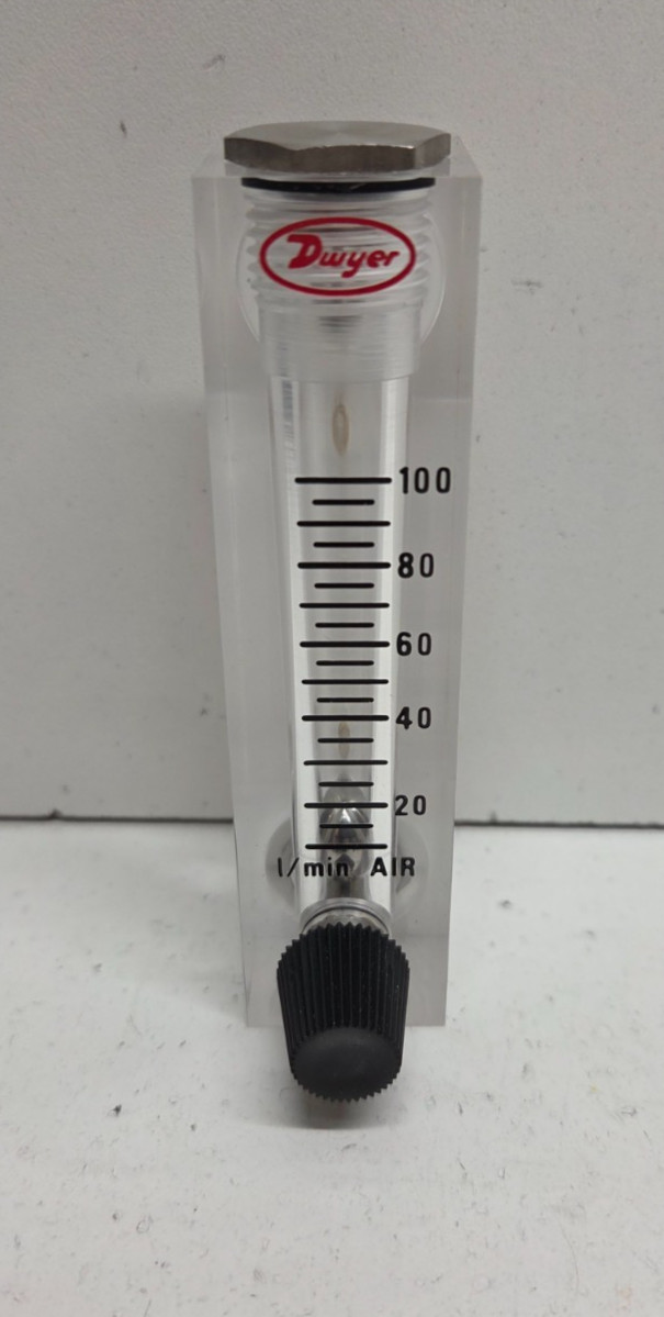 NEW NO BOX! DWYER 10-100L/MIN AIR FLOW METER VFA-27-SSV