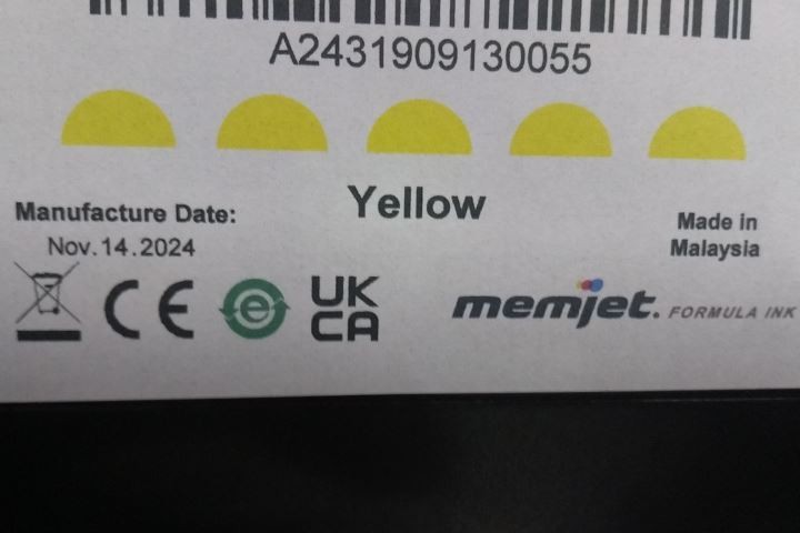 Afinia Label CDT1000Y18 Colordyne 1800 Yellow Ink (BW)