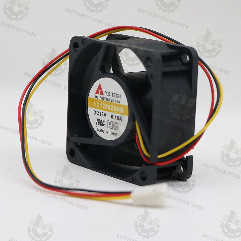 1pc Y.S.TECH FD126025HB 6025 12V 0.18A 6CM chassis cooling fan