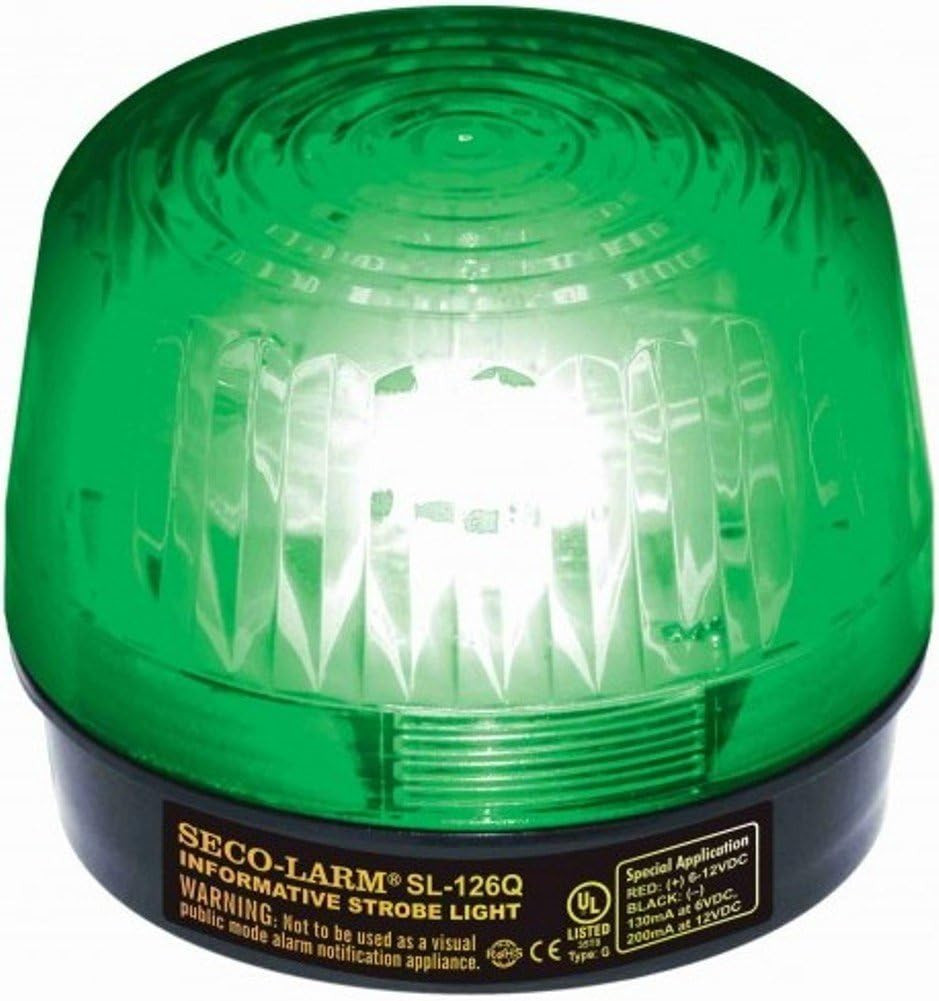 Enforcer Xenon Strobe Light, 24VDC, Green Lens (SL-126-A24Q/G) by