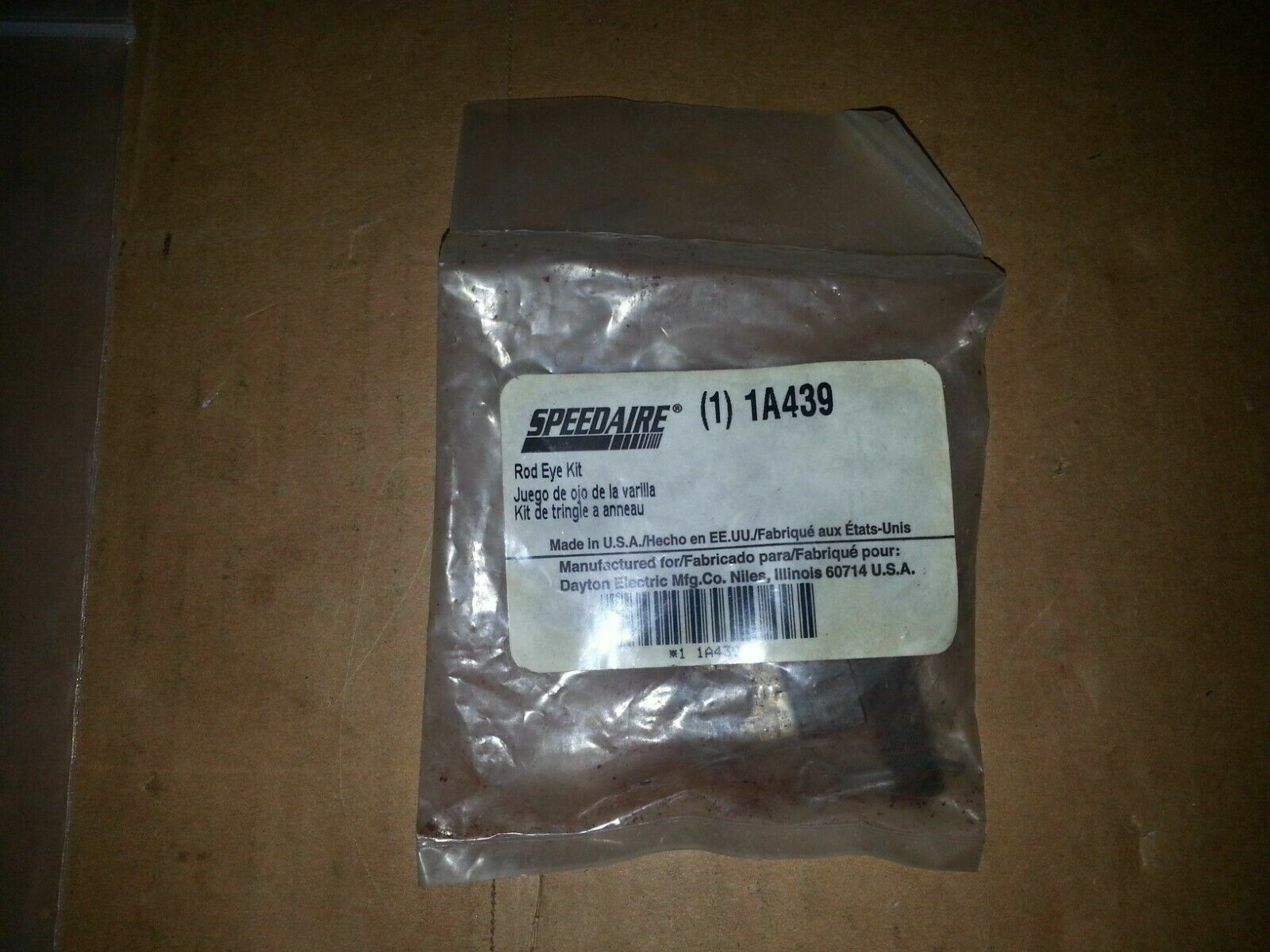 Speedaire 1A439 Rod Eye Kit Pneumatic Cylinder Mounting Hardware Air Actuator