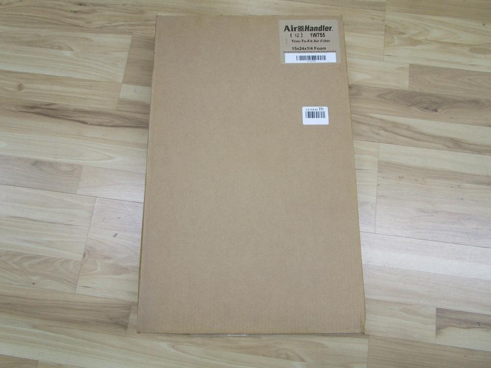 Air Handler 1W755 Trim-To-Fit Air Filter 15″ x 24″ x 1/4″ (Pack of 12)
