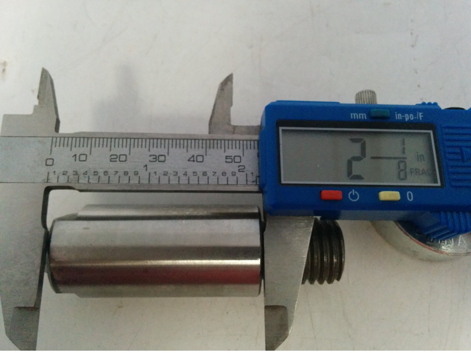 BREWER MACHINE & GEAR No. 2 IDLER SHAFT, 1″ DIA 2-1/8 USABLE LENGTH, NIB