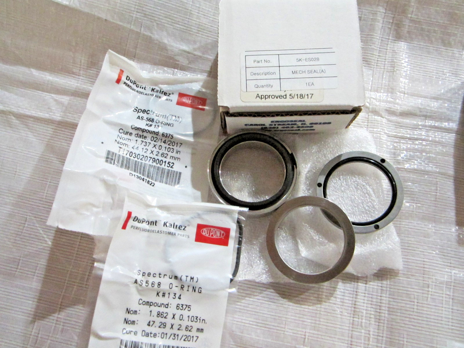 KOWEL PRECISION RDKH320NHK SPARE PARTS KIT FOR KDPH320-M/G KALREZ VACUUM PUMP