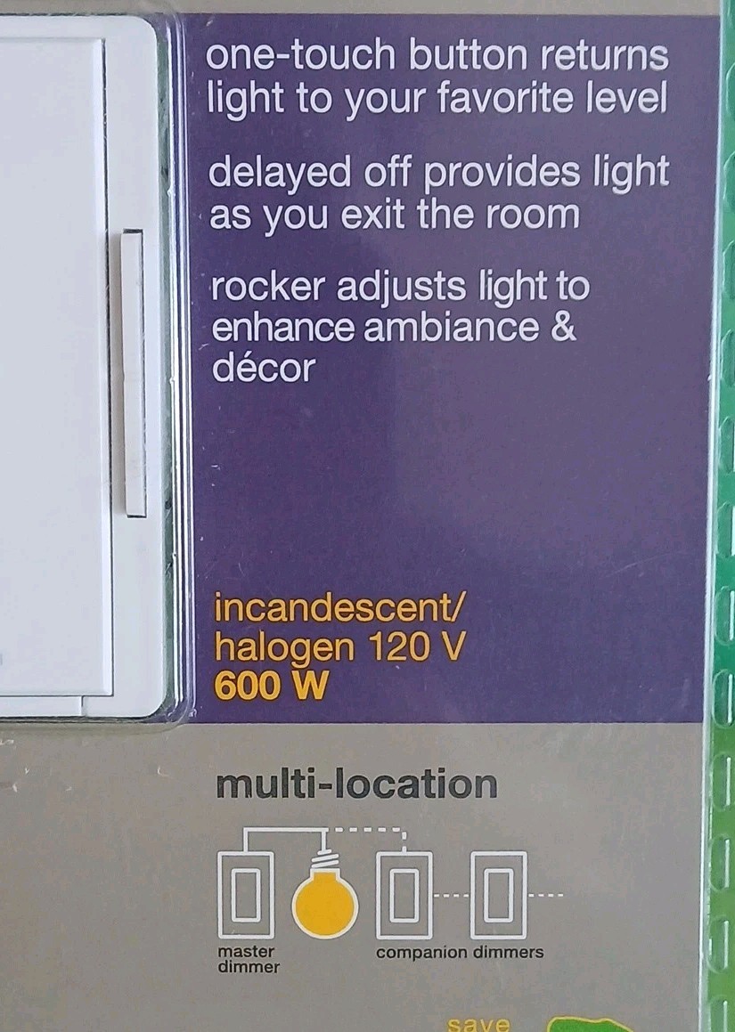 Lutron Maestro MA-600H-WH Digital Fade Dimmer – White