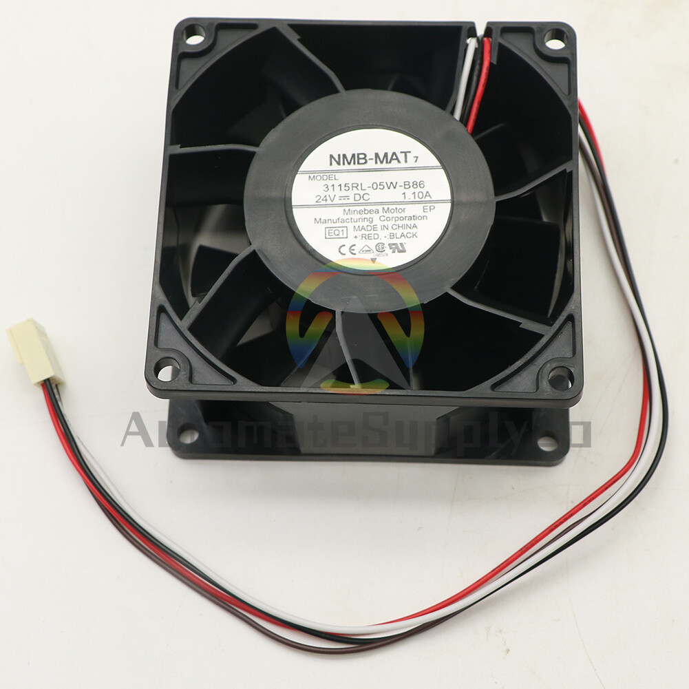 New NMB-MAT 3115RL-05W-B86 24V 1.10A 8CM 4-wire inverter cooling fan