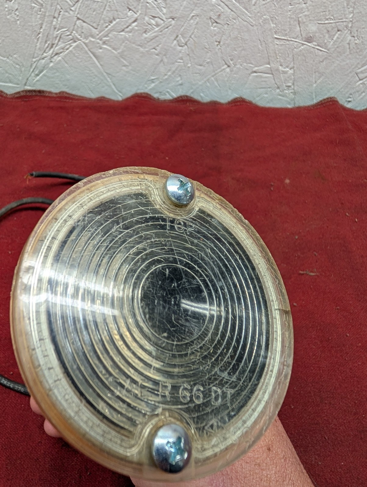 vintage Chrysler 2510813 SAE-R-66-DT CLEAR ROUND REVERSE LIGHT used OEM mopar