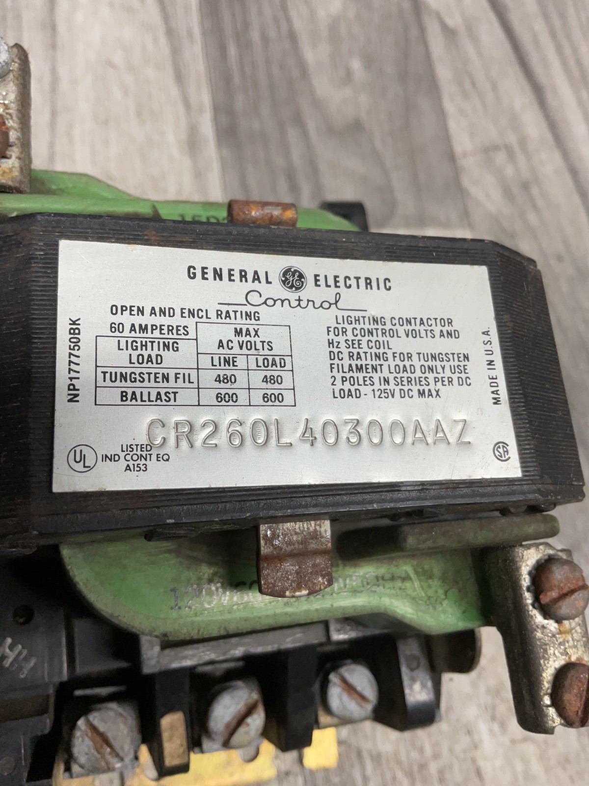 GENERAL ELECTRIC CONTROL CR260L40300AAZ #4011B138PR3