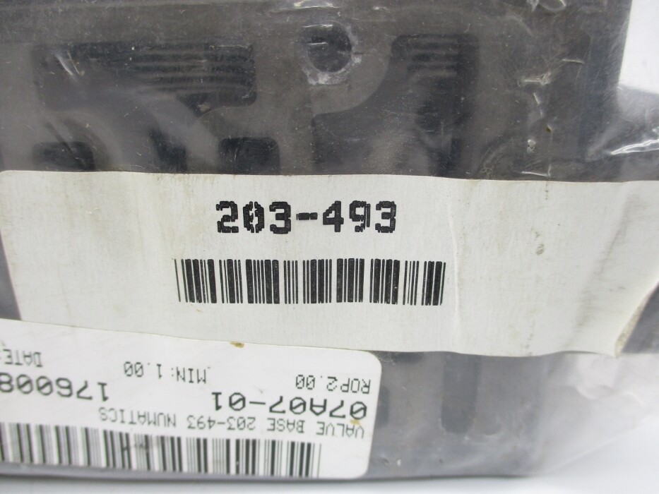 VALVE BASE 203-493 NSMP