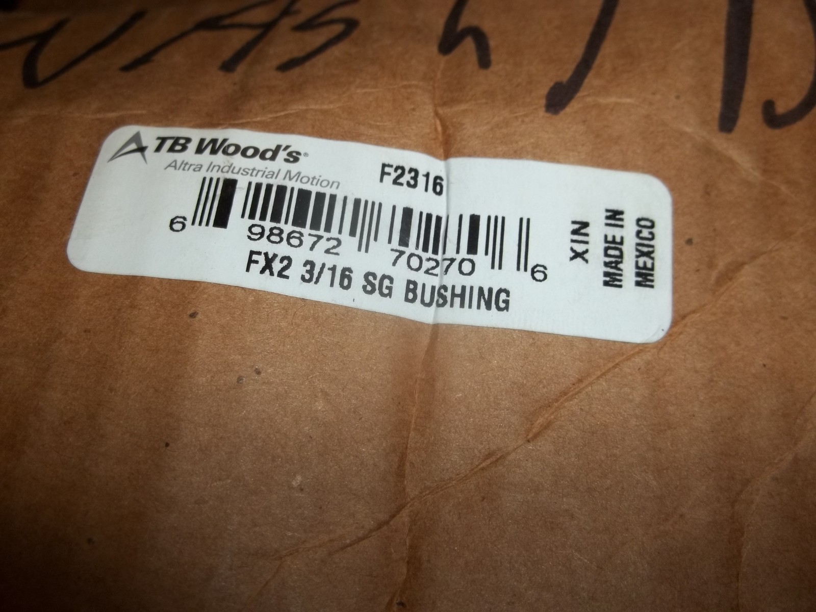TB WOODS F2316 FX 2-3/16 SG BUSHING (LL12)