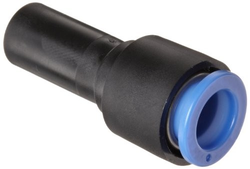 SMC KQR10-12 Brass Push-to-Connect Tube Plug in Reducer, 10x12mm Tube OD, Black