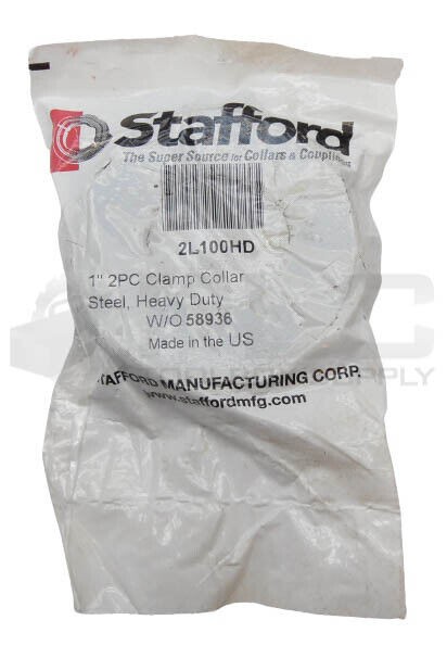 NEW STAFFORD 2L100HD 1″ 2PC HEAVY DUTY STEEL CLAMP COLLAR
