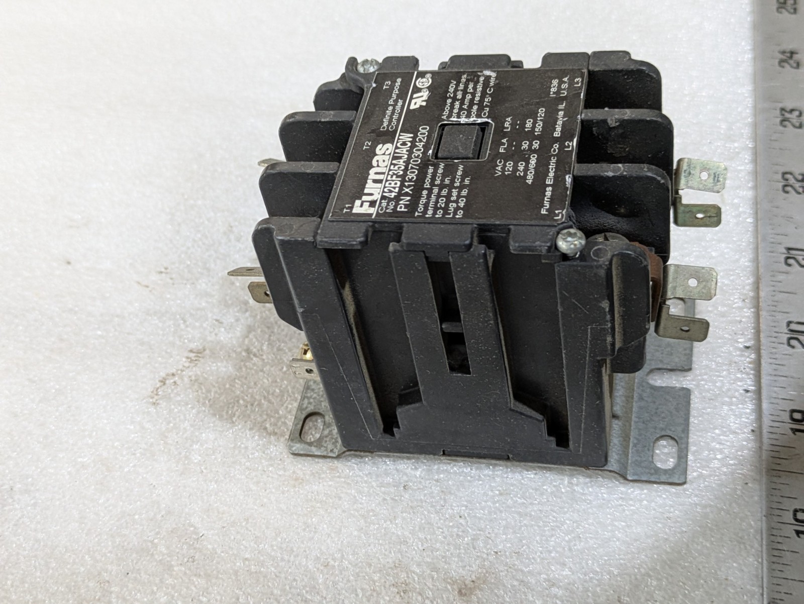 Furnas Electric 42BF35AJACW Contactor 24V 50/60HZ Industrial Electrical