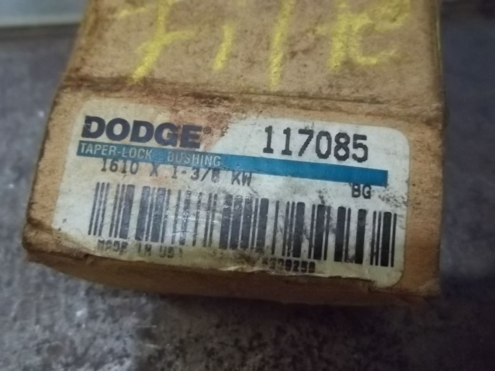 NIB DODGE 117085 1610 X 1-3/8 KW TAPER LOCK BUSHING (BIN190)